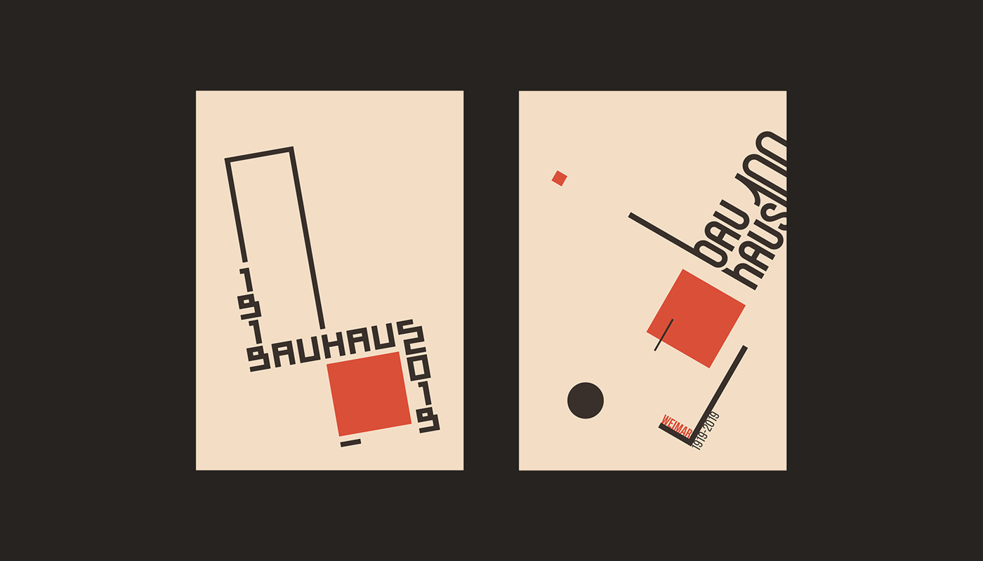 Bauhaus 100 poster exhibition cover