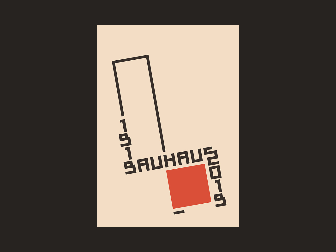 Bauhaus 100 poster design 1919-2019