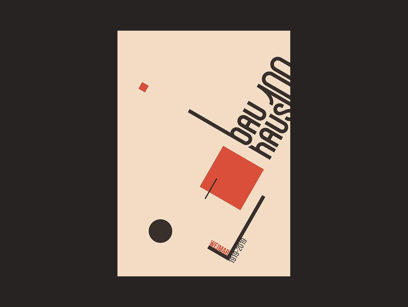 Bauhaus 100 poster design 1919-2019