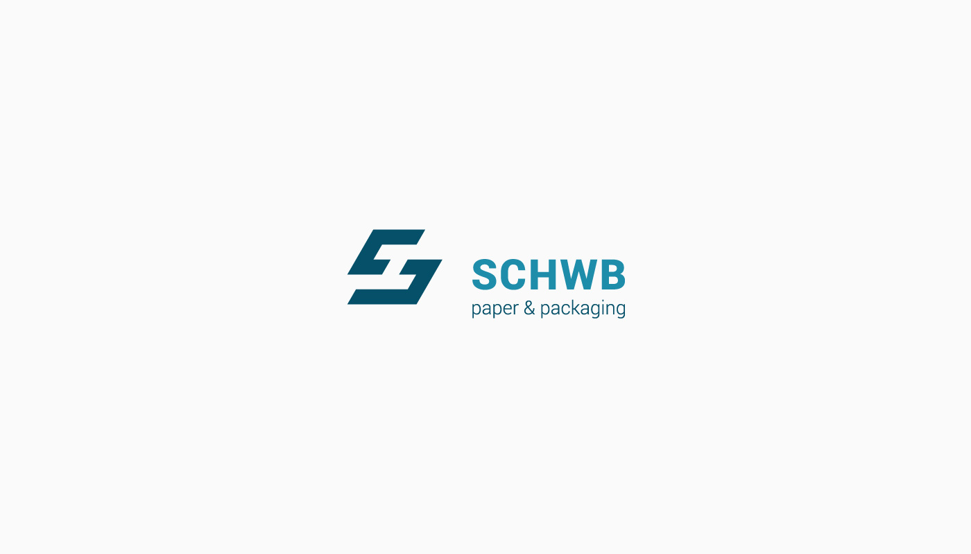 Logo design for Schwb Paper & Packaging, press